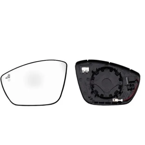 Miroir Glace de rétroviseur extérieur gauche pour CITROËN C4 CACTUS phase 2, 2018-2020, BLIS, dégivrant, avec support de fixation, neuf