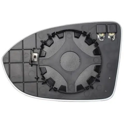 Miroir Glace de rétroviseur extérieur droit pour VOLKSWAGEN GOLF VIII depuis 2020, dégivrant, avec support de fixation, neuf