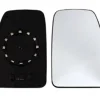 Miroir Glace rétroviseur droit pour RENAULT MASTER II phase 2, 2003-2010, verre supérieur, dégivrant