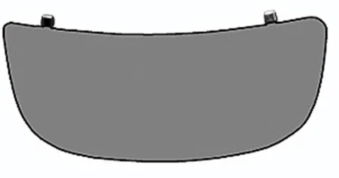 Miroir Glace rétroviseur droit pour OPEL VIVARO I phase 1, 2001-2006, verre inférieur, à coller