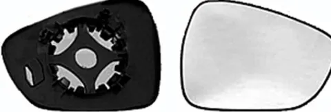 Miroir Glace rétroviseur droit pour CITROËN C3 II phase 1, 2009-2013, dégivrant, à clipser, neuf