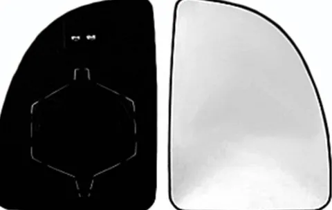 Miroir Glace rétroviseur droit pour CITROËN JUMPER I phase 2, 2002-2006, verre supérieur dégivrant