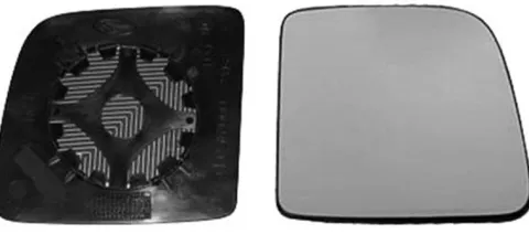 Miroir Glace rétroviseur droit pour FORD TRANSIT CONNECT I phase 1, 2002-2006, verre supérieur