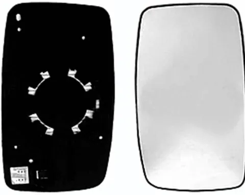 Miroir Glace rétroviseur droit pour CITROËN JUMPY II 2007-2016, dégivrant, à clipser, Neuf