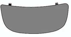 Miroir Glace rétroviseur droit pour NISSAN PRIMASTAR phase 1, 2001-2006, verre inférieur, à coller