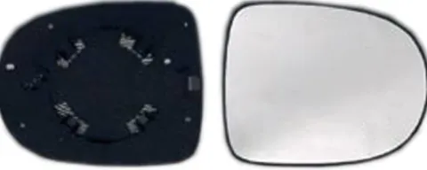 Miroir Glace rétroviseur droit pour RENAULT TWINGO II phase 2, 2012-2014, à clipser, Neuf