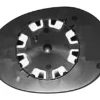 Miroir Glace rétroviseur droit pour PEUGEOT 107 phase 1, 2005-2008, à clipser, Neuf
