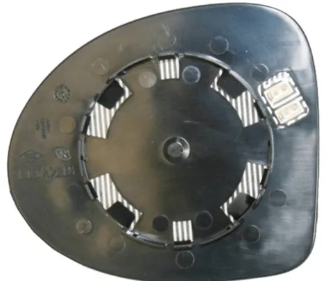 Miroir Glace rétroviseur droit pour RENAULT CLIO II CAMPUS, 2009-2012, dégivrant, à clipser
