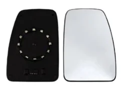 Miroir Glace rétroviseur droit pour RENAULT MASTER II phase 2, 2003-2010 verre supérieur, à clipser
