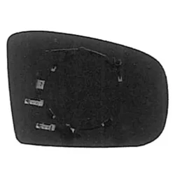Miroir Glace rétroviseur extérieur droit pour MERCEDES CLASSE ML Phase 1 2005-2008 (W164), dégivrant, Neuf