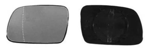 Miroir Glace rétroviseur gauche pour PEUGEOT 307 phase 2, 2005-2008, asphérique, à clipser, Neuf