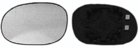 Miroir Glace rétroviseur gauche pour CITROËN XSARA PICASSO phase 2, 2004-2010 asphérique, à clipser