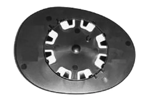 Miroir Glace rétroviseur gauche pour PEUGEOT 107 phase 2, 2009-2012, asphérique, à clipser, Neuf