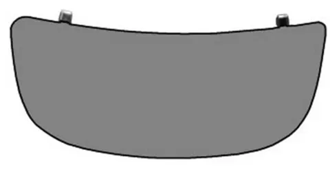 Miroir Glace rétroviseur gauche pour RENAULT TRAFIC II phase 1, 2001-2006 verre inférieur, à coller