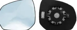 Miroir Glace rétroviseur gauche pour CITROËN C4 PICASSO I ph.1, 2007-2010, bleu, dégivrant à clipser