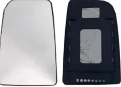 Miroir Glace rétroviseur gauche pour VOLKSWAGEN CRAFTER, 2006-2011, verre supérieur, à clipser