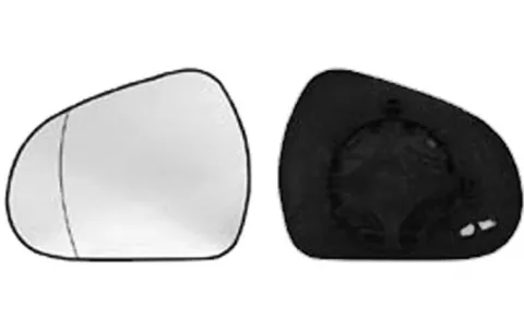Miroir Glace rétroviseur gauche pour PEUGEOT 207 SW phase 1, 2006-2009, dégivrant, asphérique