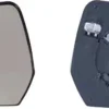 Miroir Glace rétroviseur gauche pour NISSAN MICRA IV (K13) ph.1, 2010-2013, dégivrant, à clipser