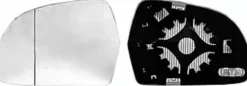 Miroir Glace rétroviseur gauche pour AUDI A3 II ph.3 (3 portes) 2008-2010, dégivrant, asphérique