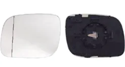 Miroir Glace rétroviseur gauche pour VOLKSWAGEN TOUAREG I ph. 1 2002-2006, asphérique, Neuf