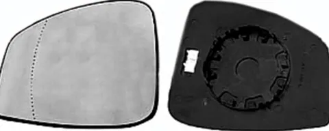Miroir Glace rétroviseur gauche RENAULT SCENIC III phase 1, 2009-2011 dégivrant asphérique à clipser