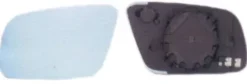 Miroir Glace rétroviseur gauche pour AUDI A6 II ph. 1 1997-2001, bleu dégivrant, asphérique, Neuf