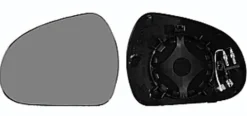 Miroir Glace rétroviseur gauche pour PEUGEOT 207+, 2012-2014, asphérique, à clipser, Neuf