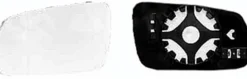 Miroir Glace rétroviseur gauche pour VOLKSWAGEN GOLF IV, 1998-2003, asphérique, dégivrant, à clipser