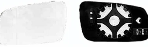 Miroir Glace rétroviseur gauche pour VOLKSWAGEN GOLF IV, 1998-2003, asphérique, dégivrant, à clipser