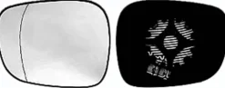 Miroir Glace rétroviseur gauche pour BMW X1 E84 ph. 1 2009-2012, dégivrant, anti-éblouissant ELECTRO chroméD, Neuf