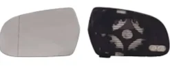 Miroir Glace rétroviseur gauche pour AUDI A3 II ph.2 SPORTBACK 2010-2012, dégivrant, asphérique