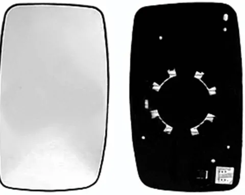 Miroir Glace rétroviseur gauche pour PEUGEOT EXPERT II 2007-2016, dégivrant, à clipser, Neuf