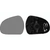 Miroir Glace rétroviseur gauche pour PEUGEOT 207 SW phase 2, 2009-2013, asphérique, à clipser, Neuf