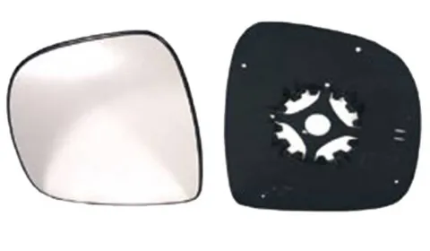 Miroir Glace rétroviseur gauche pour MERCEDES VITO II phase 1 (W639), 2003-2010, à clipser, Neuf