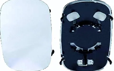 Miroir Glace rétroviseur pour FIAT DOBLO I phase 1, 2001-2005 gauche ou droit, dégivrant, à clipser