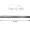 Moulure couverture sous porte droite pour CITROËN JUMPY II 2007-2016, Mod. Châssis court, Neuve