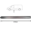 Moulure couverture sous porte gauche pour CITROËN JUMPY II 2007-2016, Mod. Châssis long, Neuve