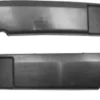 Moulures avant droite et gauche pour RENAULT KANGOO I ph.2 2003-2007 bandeaux noirs pare chocs avant