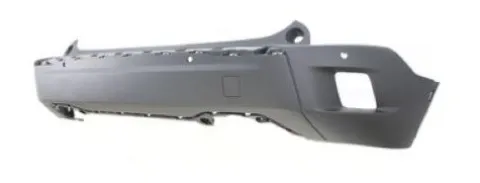 Pare chocs arrière inférieur pour PEUGEOT 2008 II ph.1 2019-2023, 4 trous radar, noir, Neuf