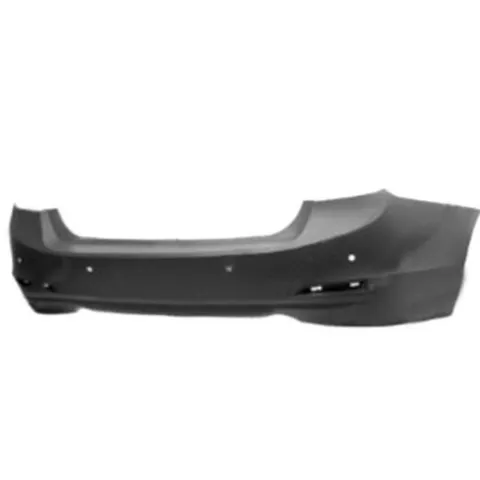 Pare chocs arrière pour BMW Serie 3 F30, 2012-2014, Double sortie d'echappement, trous radar, Mod. 335 BASIS 4 PORTES, Neuf à peindre