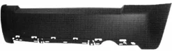 Pare chocs arrière pour CITROËN C2 phase 2, 2008-2010, noir, Neuf