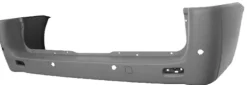 Pare chocs arrière pour CITROËN JUMPY II 2007-2016, (châssis long), trous radar, Neuf à peindre