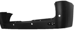 Pare chocs arrière pour FIAT SCUDO II 2007-2016, modèle châssis court, noir, trous radar, Neuf
