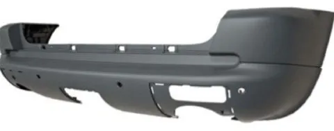 Pare chocs arrière pour MERCEDES CLASSE ML Phase 1 1998-2001 (W163), avec trous PDC et supports, Mod. Sport Neuf à peindre