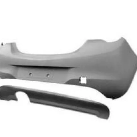 Pare chocs arrière pour OPEL CORSA E 2015-2019, 6 traces, Mod. B-Color, avec spoiler, Neuf à peindre