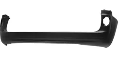 Pare chocs arrière pour RENAULT KANGOO II phase 1, 2008-2013, avec traces radars, noir, Neuf