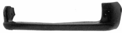 Pare chocs arrière pour RENAULT KANGOO I phase 1, 1997-2003, noir, Neuf