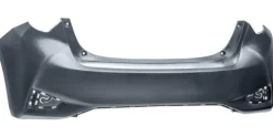 Pare chocs arrière pour TOYOTA YARIS III phase 3, 2017-2020, Noir à apprêter, Neuf