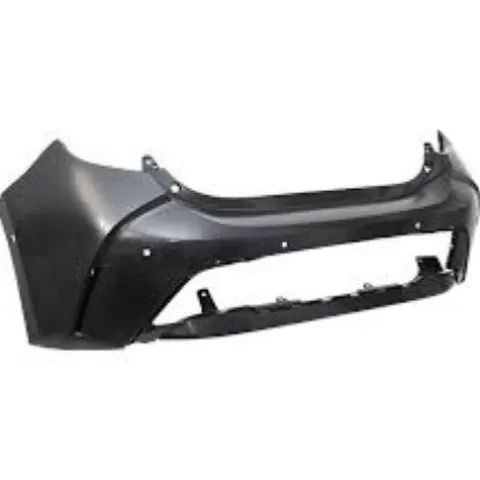 Pare chocs arrière pour TOYOTA COROLLA XII (E210) 2019-2022, Noir lisse a apprêter, avec trous pdc, supports, Park assist, Neuf à peindre.