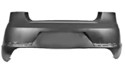 Pare chocs arrière pour VOLKSWAGEN PASSAT B7 2011-2014, Mod. Berline Comfortline, Neuf à peindre